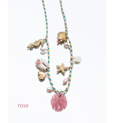 collier rose sathyne sunkissed bijoux