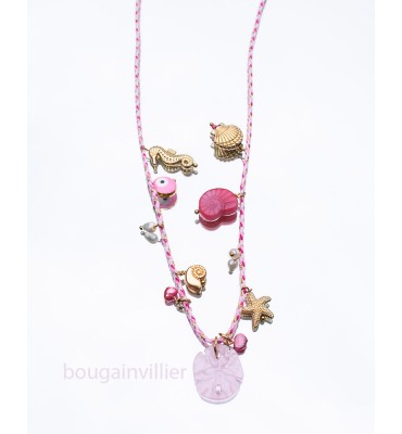 collier bougainvillier sathyne sunkissed bijoux