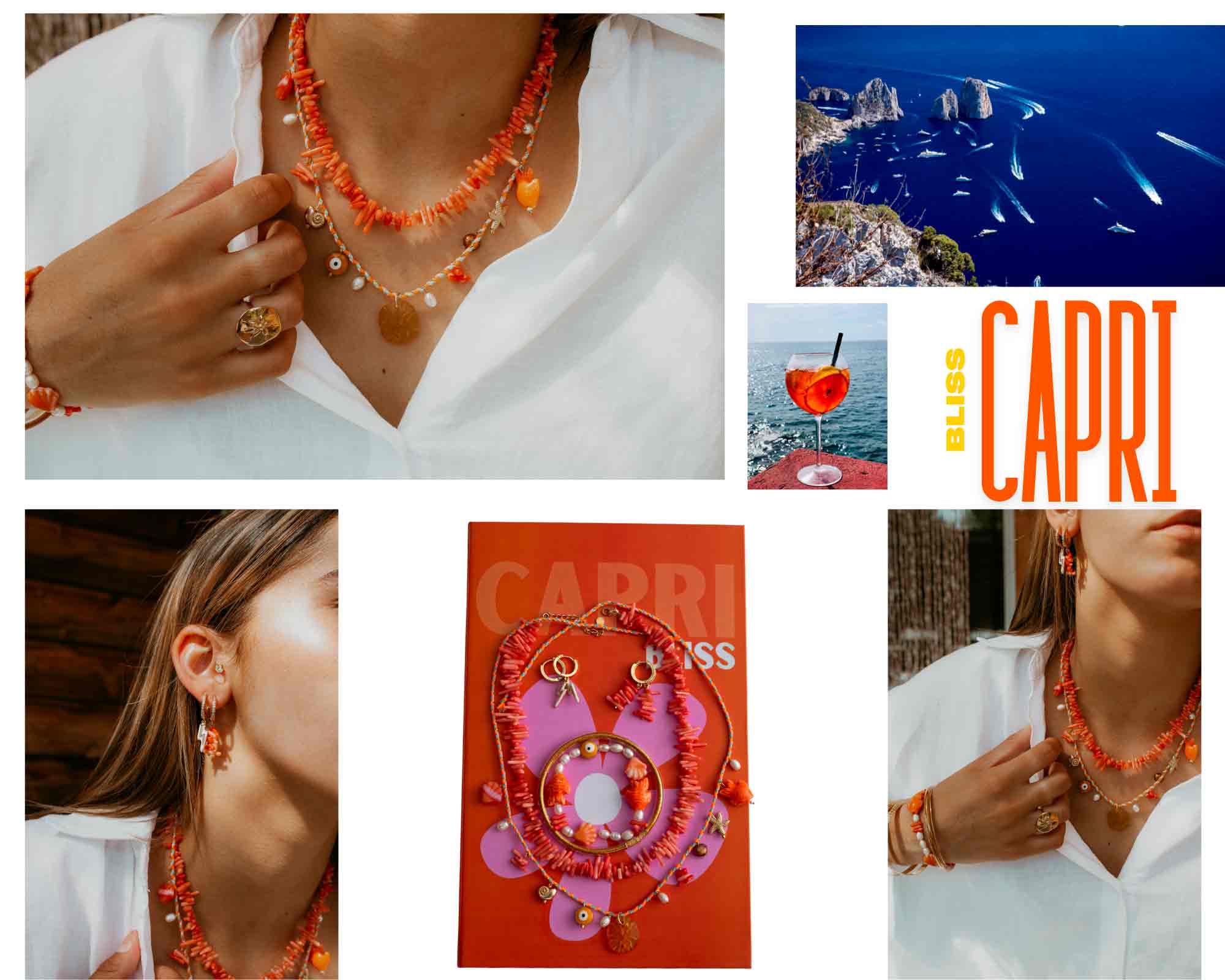 collection bijoux Sunkissed à Capri