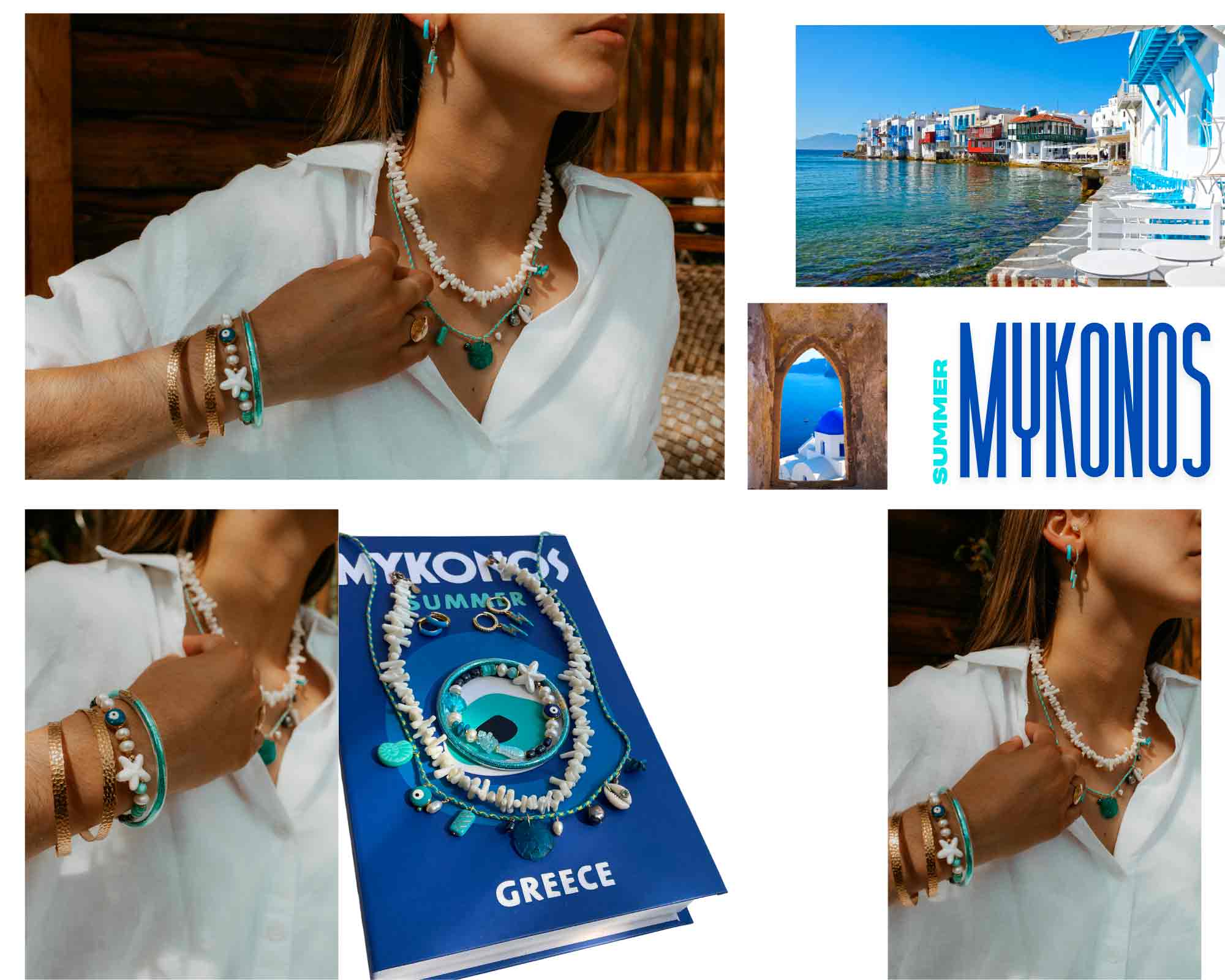 collection bijoux Sunkissed à Mykonos Sathyne